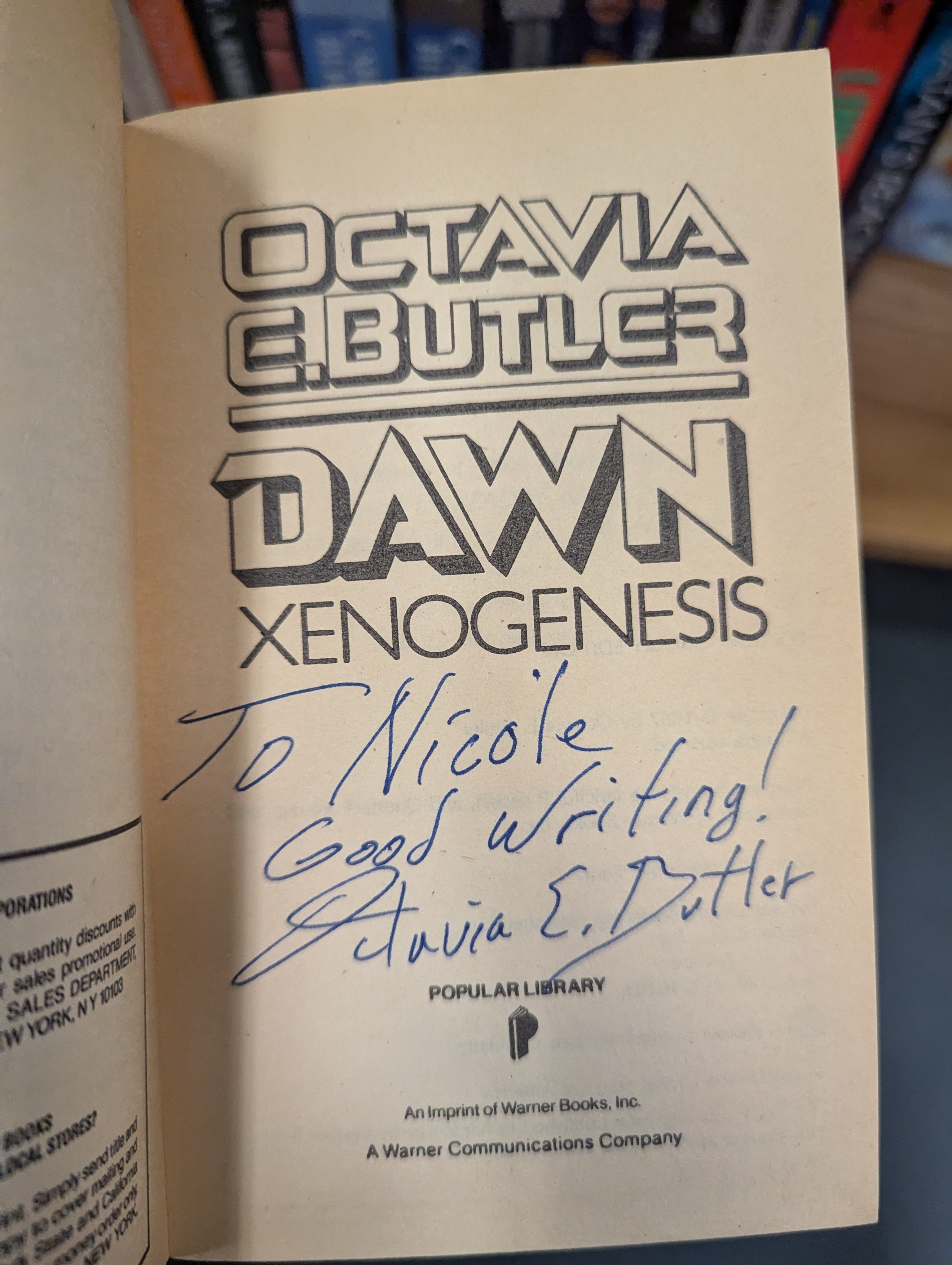 Dawn by Octavia E. Butler